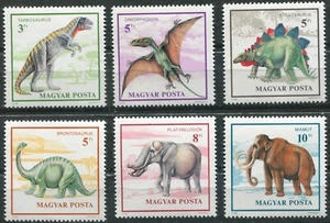 HUNGARY 1990, PREHISTORIC ANIMALS, DINOSAURS, Scott 3263-3268, MNH - Picture 1 of 1