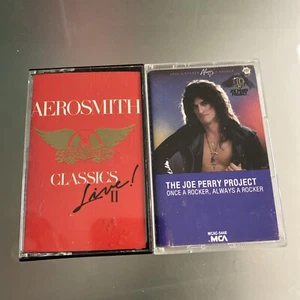 Aerosmith & Joe Perry Project 2 Cassette Lot : Once a Rocker Classics Live II - Picture 1 of 4