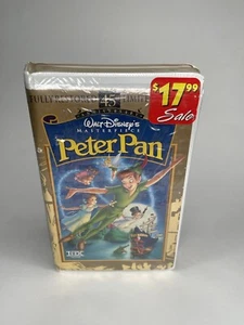 New SEALED VHS Tape Walt Disney Peter Pan Masterpiece 45TH Anniversary - Picture 1 of 6