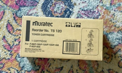 TS120 Muratec Toner Cartridge  TS 120 Black for Muratec  NEW SEALED!! - Image 1 of 4