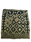 Antique Kuba Cloth Raffia Textile Traditional African Tribal Congo item803