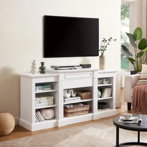 TV Stand Entertainment Center Media Console Cabinets for TV up to 65'' White - Picture 1 of 12