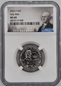 2022 P Sally Ride 25c NGC MS 68 American Women Quarter  - Picture 1 of 2