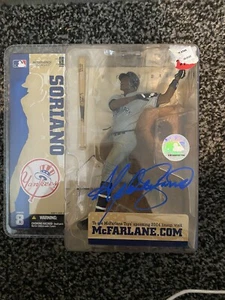 Vintage Alfonso Soriano NY Yankees Autographed McFarlane Toy Action Figure w/COA - Picture 1 of 5