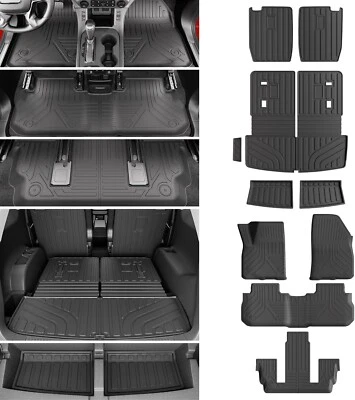 Floor Mats Cargo Mat Cargo Liners Trunk Backrest Mat For 2017-2023 GMC Acadia Foto 1 de 4