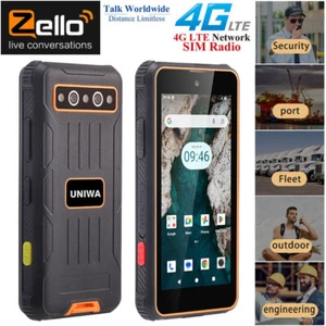 MINI 4G Rugged Waterproof Phone Android 14 Walkie Talkie Radio Unlocked UNIWA - Picture 1 of 14