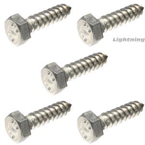 316 Marine Grade Stainless Steel Hex Head Lag Bolt Screw 3/8 x 5'' Qty 250 - Picture 1 of 3