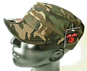 Pit Bull Men's Camouflage Hat Flat Top Cap 100% Cotton Sizes L & XL Curved Brim - Picture 1 of 7
