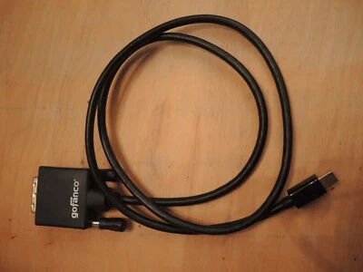 Gofanco, GF-mDPDVI3F2616, Mini DisplayPort to DVI Adapter Cable 3ft - Image 1 of 4