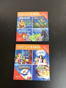 2 Family Film 8 Movie Pack DVD's - Picture 1 of 3