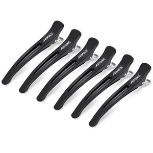 6 Pack 4.3 Inch Long Professional Hair Clips Non-Slip Hair Styling Clips - Picture 1 of 7
