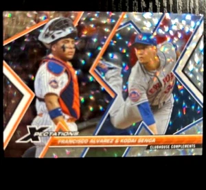 2023 TOPPS XPECTATIONS FRANCISCO ALVAREZ & KODAI SENGA REFRACTOR - Picture 1 of 2