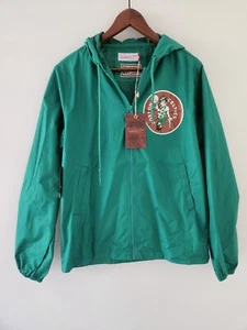 NEW Mitchell & Ness XS NBA Team Captain Windbreaker Boston Celtics Green Jacket - Picture 1 of 8