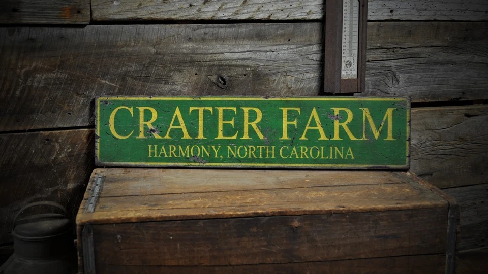 Custom Farm City State Sign - Rustic Hand Made Vintage Wooden Sign - Image 1 of 1