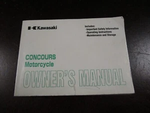 Kawasaki concours owners manual 99920-1895 - Picture 1 of 2