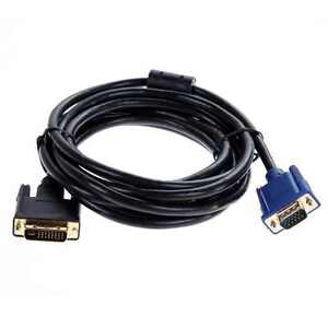 2 Metre Dual Link DVI-I DVI to VGA D-Sub Video Adapter Cable Converter Lead 2M