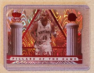 Vince Carter 2022-23 Panini Crown Royale SP Pillars of the Game Red #d 49/49 🔥