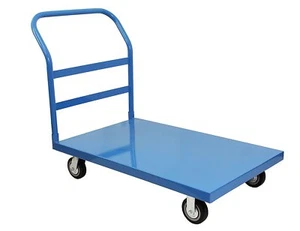 BenchPro Schwerlast Stahl Plattformwagen 24" T x 36" B 3.000 Pfund Kapazität blau - Bild 1 von 1