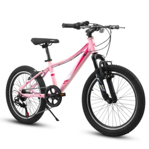 20" Kids Bike Shock Absorbing Front Fork 21 Speed V Brakes Mountain Tire Outdoor - Picture 1 of 10