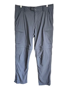 Rei Co-Op Sahara Convertible Cargo Pants Men 34x30 Gray UPF Relax Hiking Outdoor - Picture 1 of 12