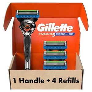 Fusion Proglide Rasierer für Herren, Griff + 4 Klingenminen - Bild 1 von 9