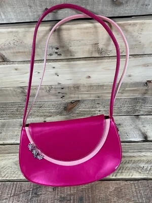 Stuart Weitzman Cartera Rosa Estrás Flores 9” España Diseñador Bolso de Hombro Foto 1 de 4