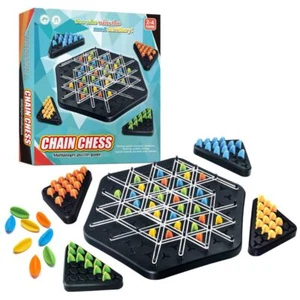 Large Size Chain Triangle Chess Game, Triggle Game, Board Game for Family Game - Picture 1 of 7
