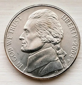2004 P Jefferson Nickel Louisiana Purchase 2 Errors LI & Wedding Ring On Finger. - Picture 1 of 4