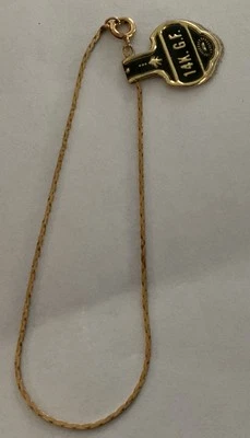 "Brazalete Cobra 35 relleno de oro 14k 7""" Foto 1 de 2