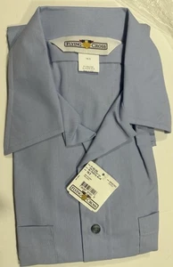 FLYING CROSS - Herren Kurzarm Uniform Hemd - Größe 16,5 Postal Blue - NEU - Bild 1 von 7