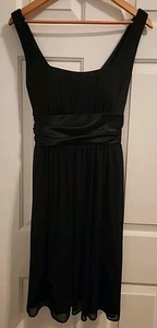 Blu Sage schwarz Babydoll knielang Gr. 10 leicht Empire-Taille durchsichtig gefüttert Goth - Bild 1 von 12