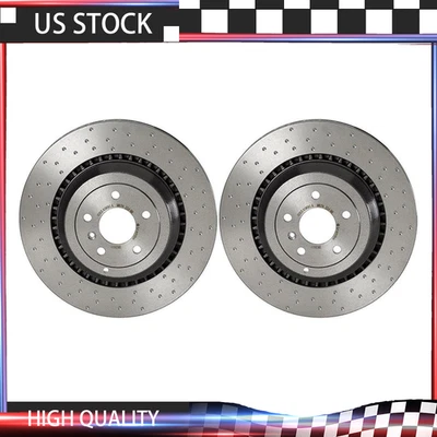 盘式制动转子后布雷博 2 件适用于 2007 - 2011 梅赛德斯 - 奔驰 ML63 AMG_LX — 第 1/4 张图片