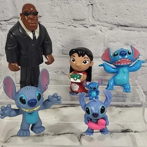 Disney Lilo And Stitch Character Figures Lot Of 6 With Cobra Bubbles - Picture 1 of 7
