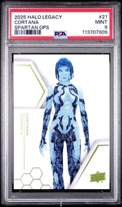 2025 UPPER DECK HALO LEGACY COLLECTION 21 CORTANA SPARTAN OPS (PSA 9) - Foto 1 di 3