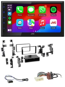 JVC Bluetooth 2DIN MP3 DAB USB Autoradio für Nissan Micra 13-17 schwarz glänzend - Bild 1 von 10