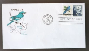 13c CAPEX Wildlife: Blue Jay # 1757d 1978 FDC House of Farnam - Picture 1 of 2