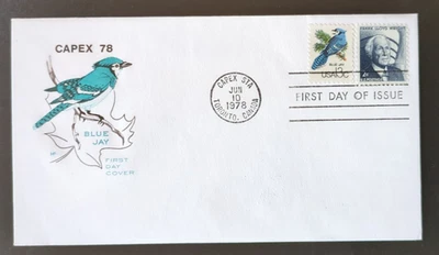 13c CAPEX Wildlife: Blue Jay # 1757d 1978 FDC House of Farnam - Image 1 of 2
