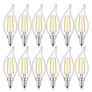 LED Candelabra Bulb 25W Equivalent 250LM, 3000K Soft White 2W LED Chandelier ... - Picture 1 of 6