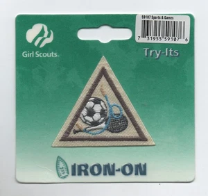 Brownie GS, Sports and Games, Try-Its Patch, (1999), Mint on Card! - Picture 1 of 2