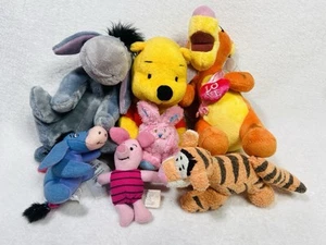 Winnie the Pooh Plush Lot Eeyore Tigger Pooh Piglet - Picture 1 of 8
