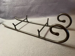 Longaberger Wrought Iron Large Holiday Sleigh Runners Sled 16.25" Long USA EUC - Picture 1 of 12