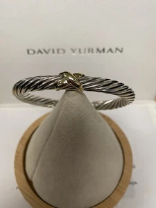 David Yurman X Classic Cable Station Bracelet 7mm Medium Size Gebraucht - Bild 1 von 11