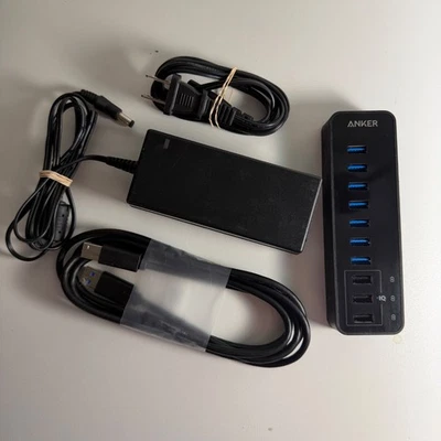 Anker 10-Port USB 3.0 Hub - Model A7515 - With AC Power Adapter and USB Cable - Image 1 of 4