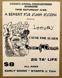 VORTEIL FÜR JOHN JOSEPH MURPHYS LAW LEEWAY + FLYER 22.04.95 CONEY ISLAND HIGH NYC - Bild 1 von 2