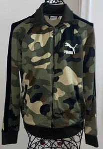 Puma Unisex CAMOUFLAGE Bomber Jacket Size Small Adult -EUC - Picture 1 of 4