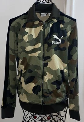 Puma Unisex CAMOUFLAGE Bomber Jacket Size Small Adult -EUC - Image 1 of 4