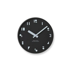 Lemnos Wall Clock Analog Quartz Watch MSS Black M,S,S. SYO21-04 BK Lemnos Diamet - Picture 1 of 3