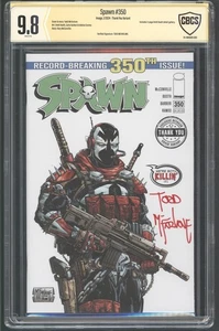 Spawn 350 CBCS 9.8 Signed By Todd McFarlane Thank You Exclusive Retailer Variant - Picture 1 of 2