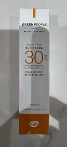 GREEN PEOPLE Natural + Organic Scent-Free Sun Cream High SPF30 - 30ml. - Picture 1 of 3
