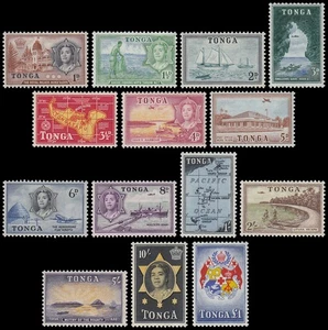 Tonga 100/13 1953 Królowa Salote I Różne Podmioty MNH - Zdjęcie 1 z 1